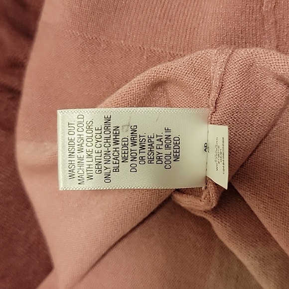 NWT - Croft & Barrow Pink colorblock boatneck 3/4 sleeve sweater - Size L - Picture 5 of 6